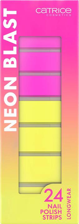 Produktbild Catrice Neon Blast Nail Polish Strips (Nagellackentferner, Gelb, Rosa)