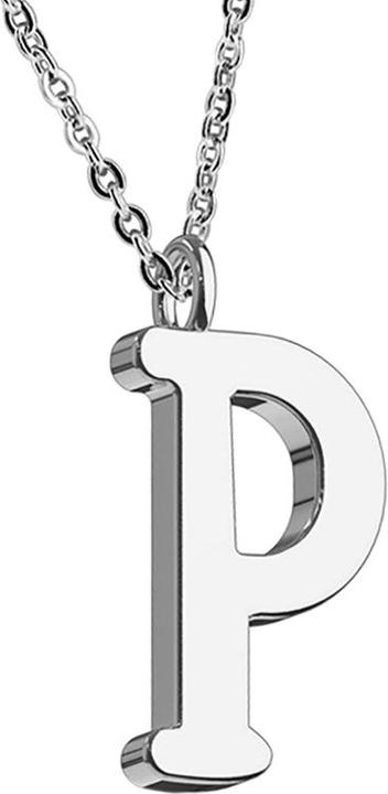 Image du produit Hollywood Body Jewelry Chaîne argent pendentif lettre P (sans laiton, Acier chirurgical 316L)