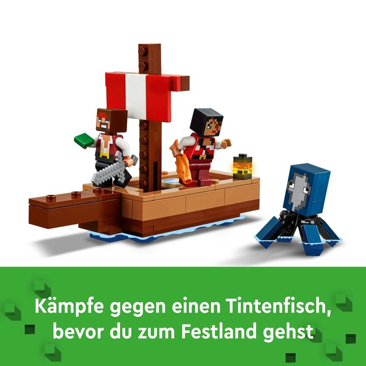 Image du produit LEGO Le voyage en bateau pirate (21259, LEGO Minecraft)