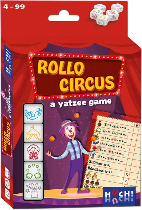 Produktbild Asmodée Rollo Yatzee - Zirkus-Würfelspiel