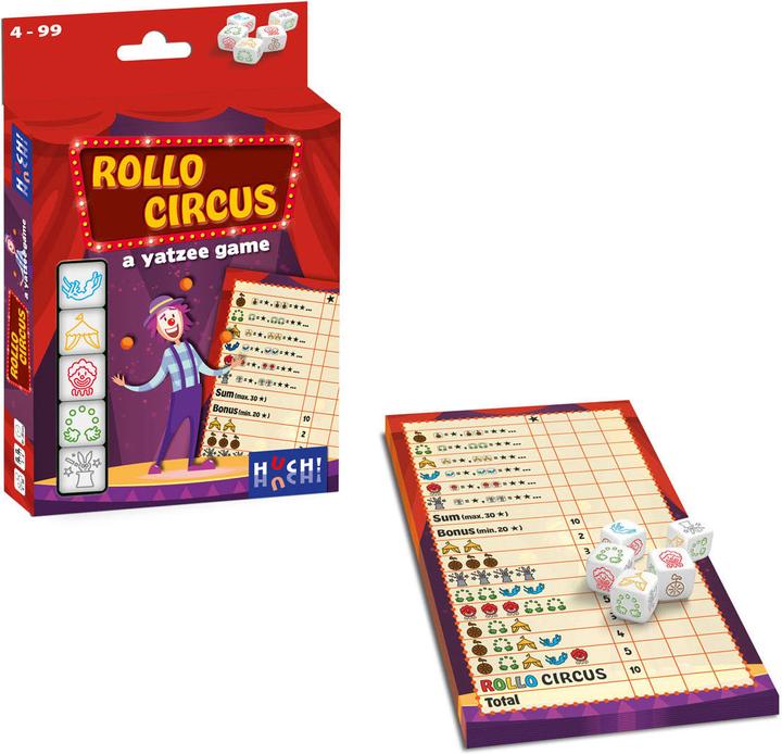 Produktbild Asmodée Rollo Yatzee - Zirkus-Würfelspiel