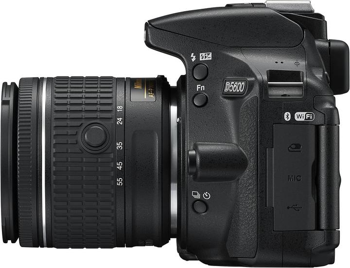 Produktbild Nikon D5600 Kit inkl. 16GB Speicherkarte und Tasche (24.20 Mpx, APS-C / DX)