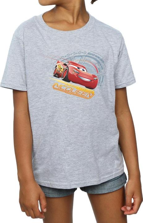 Actual product image Cars Girls Lightning McQueen Cotton T-Shirt (140, 146)