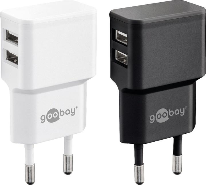 Immagine prodotto Goobay Caricabatterie doppio USB-A (12 W)