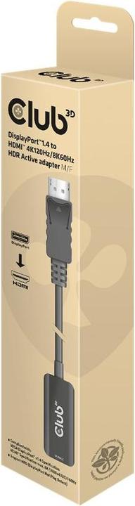 Produktbild Club 3D DisplayPort zu (HDMI, 4.90 cm)