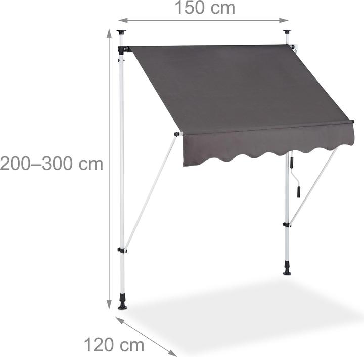 Image du produit Relaxdays Store à pince (1.50 m)