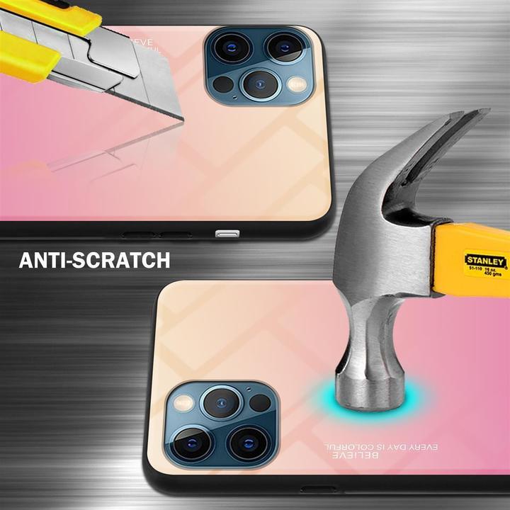 Productafbeelding Cadorabo TPU 2 kleuren glasdekking (Apple iPhone 12, Realme 12 Pro+)