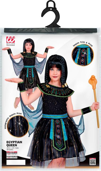 Image du produit Widmann ÄGYPTISCHE HERRSCHERIN (Kleid mit Armstulpen und Umhang), 116 cm / 4-5 Years (116)