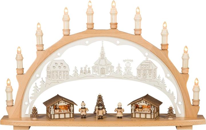 Saico Original Schwibbogen Weihnachtsmarkt