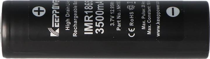 Image du produit Keeppower Batterie IMR18650 - (Flat Top) (1 pcs, 18650, 3500 mAh)