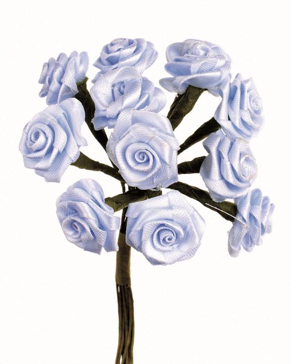 Actual product image Glorex Dior floret 12 flowers light blue (11 cm)