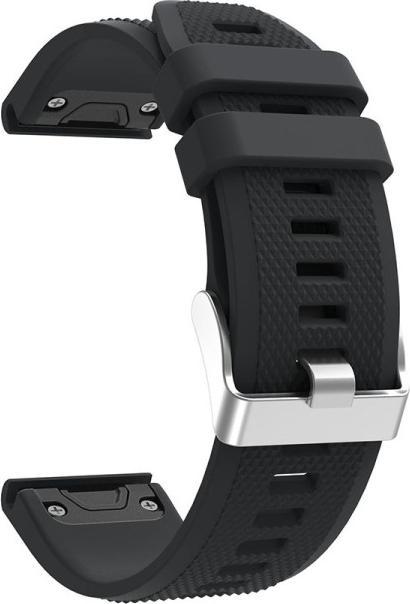 Produktbild No Name Silikonarmband für Garmin Fenix 5 Schwarz (22 mm, Silikon, fenix 5)