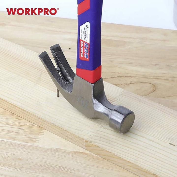 Immagine prodotto Workpro WP241012 Klauenhammer ergonomischer Griff, hart 560 g 1 St. (560 g)