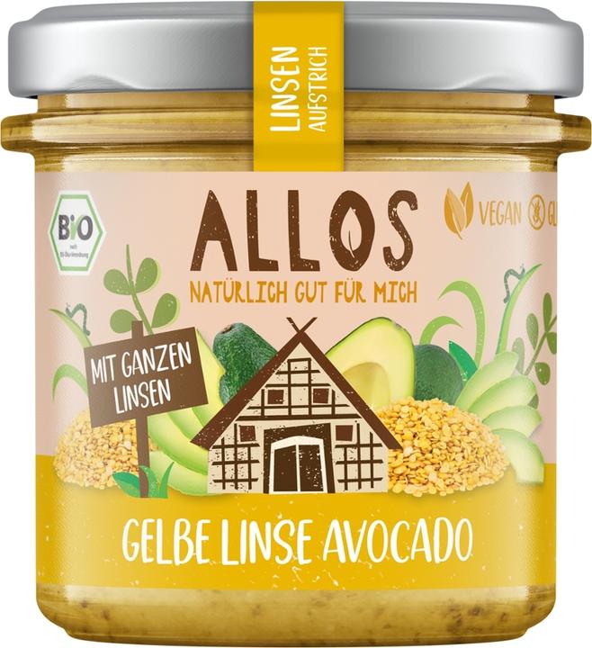 Image du produit Allos Lentilles à tartiner Lentille jaune Avocat pot 140 g (140 g)