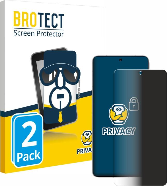 Actual product image BROTECT Anti-spy privacy film Blue light protection film (2 Piece, Vivo IQOO)