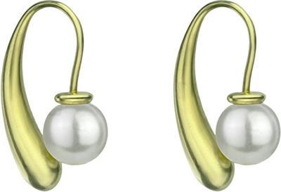 Image du produit Marc Malone Jennifer White Earrings Mce24025g - Gold-Plated With Artificial Pearl