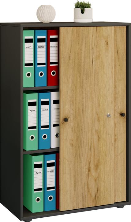 Immagine prodotto VCM Armadio ufficio ante scorrevoli Lona 3gang (70 x 37 x 111 cm)