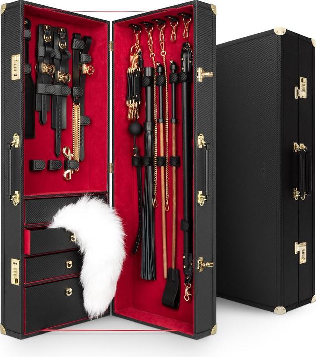 Produktbild Bedroom Fantasies BondageKoffer 17 Teile Rindsleder