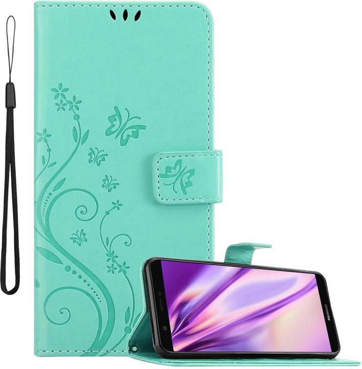 Productafbeelding Cadorabo Bloemen Boekomslag (Huawei Enjoy 7S)