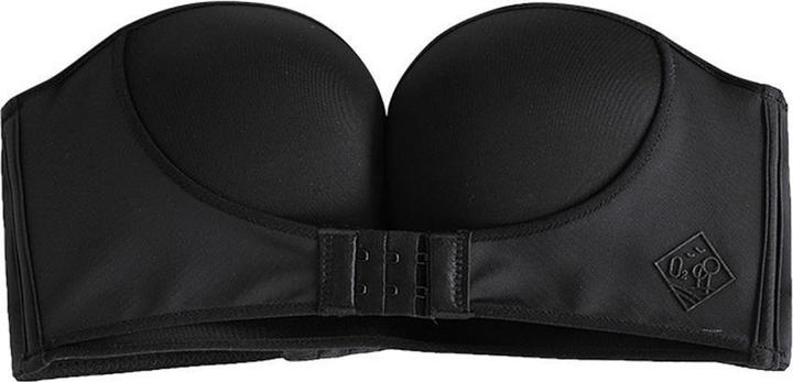 Image du produit JTI Soutien-gorge push-up sans bretelles, bouton supplémentaire à l'avant, noir - 75C (75 C, Une unité par pack)
