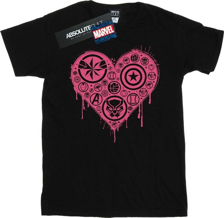 Immagine prodotto I Heart Avengers Maglietta Ampia Donna (XL)