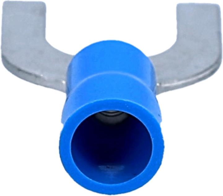 Actual product image Kalitec 10 GKSBU6 cable lugs fork cable lugs 1.5-2.5mm² I blue partially insulated I PVC collar U6