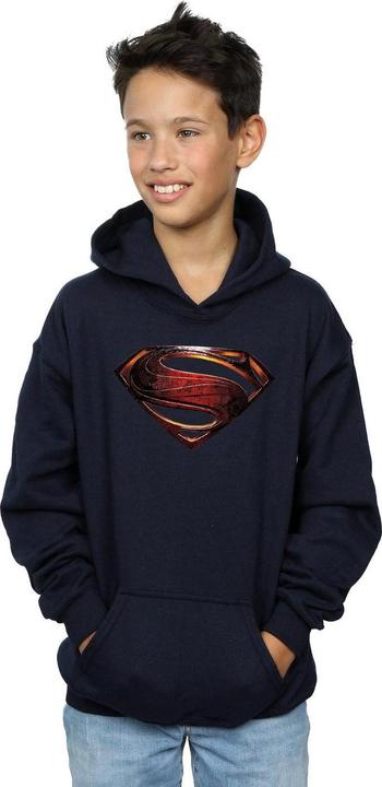 Image du produit - Sweat à capuche JUSTICE LEAGUE MOVIE SUPERMAN EMBLEM - Garçon (140, 146)