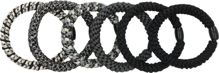 Immagine prodotto Trisa Haargummi Nordic Elastics 6er Schwarz (Elastico per capelli)