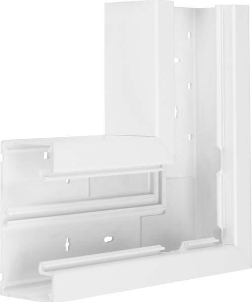 Hager TEH BR6513059010 Flachwinkel aus Grundprofil Kunststoff BR 65x130mm OT 80mm RWS (6.80 cm)