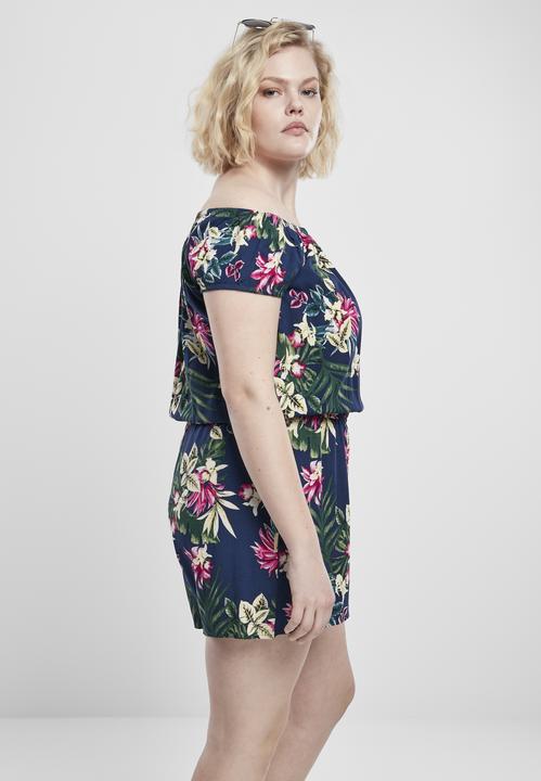 Actual product image Urban Classics Ladies AOP Off Shoulder Short Jumpsuit (5XL)