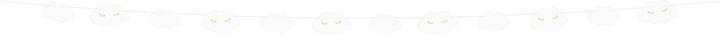 Produktbild Partydeco Girlande Wolken 145 x 5.5 cm, Weiss