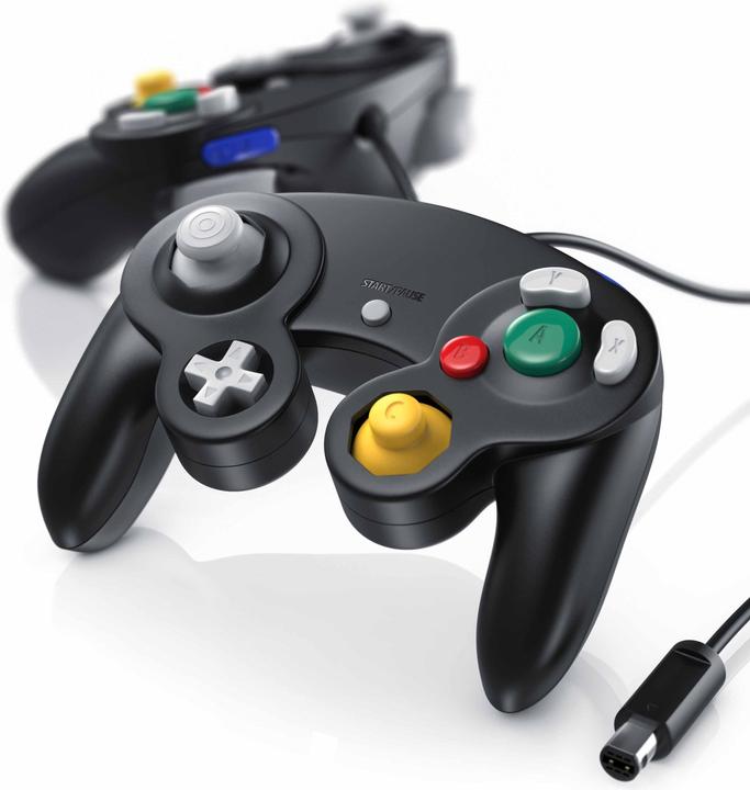 CSL 2x Nintendo Controller, Gamepad für Nintendo GameCube / Wii Vibrationseffekte / ergonomisch