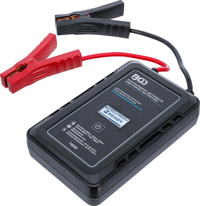 Actual product image BGS Jump Starter Batteryless with Ultra-Capacitor Technologie 12 V / 800 A / 1600 A (1600 A)