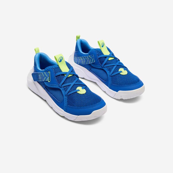 Produktbild Decathlon Turnschuhe Kinder Klettverschluss - Playful Summer blau/gelb (34)