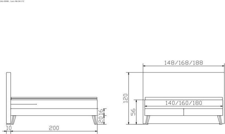 Actual product image Hasena Costa (180 x 200 cm)
