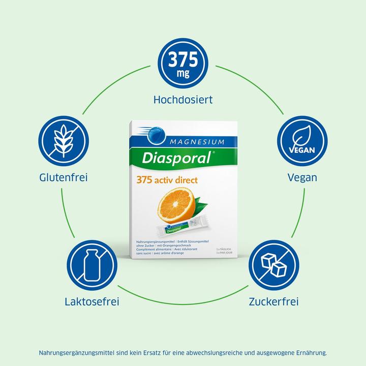 Image du produit magnesium diasporal 375 activ direct (60 pièce(s), Beutel, 120 g)