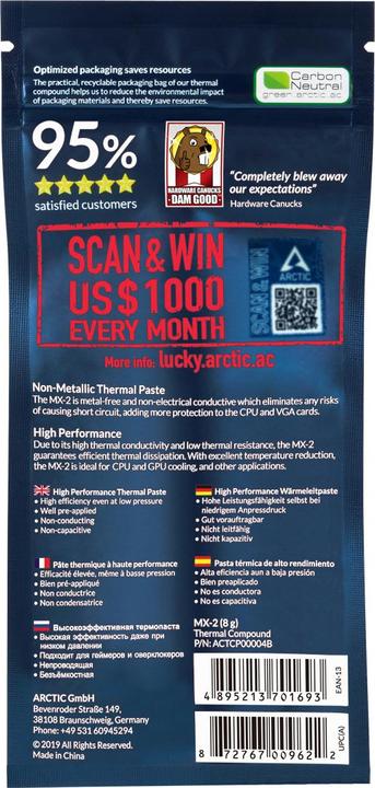 Produktbild Arctic Mx-2 (5.60 W/m K, 8 g)