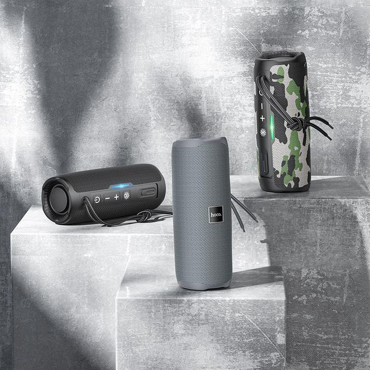 Actual product image Hoco Bluetooth speakers wireless speaker bluetooth HC16 gray (3 h)