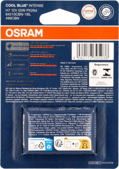 Actual product image Osram Cool Blue Intense (H7)