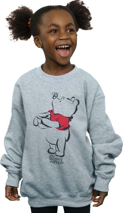 Actual product image Disney Girls Winnie The Pooh Drawing Sweatshirt (140, 146)