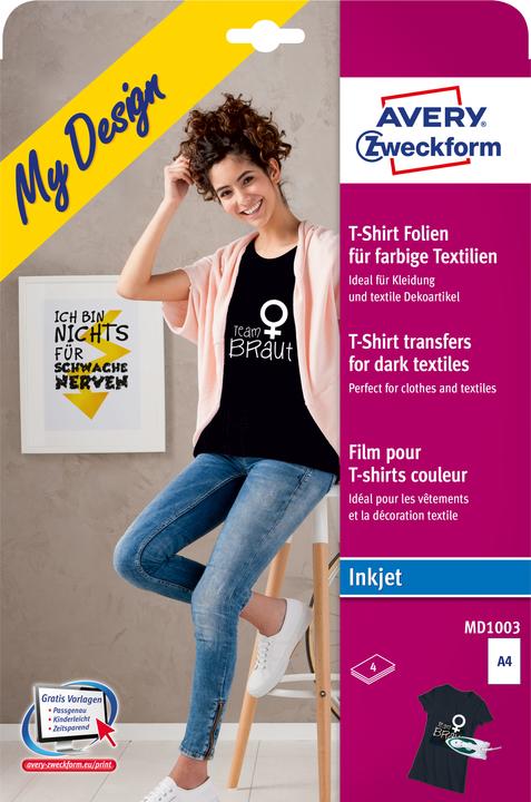Avery Transferfolien für farbige Textilien