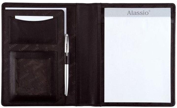 Produktbild Alassio Schreibmappe "BORMIO", A5, Nappa-Leder, schwarz (A5, 1 x)