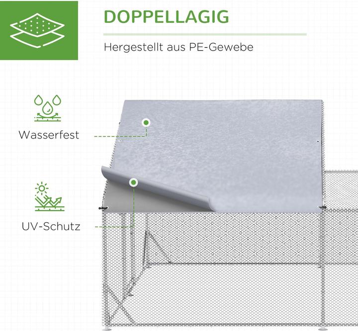 Image du produit PawHut Poulailler nain avec toit pare-soleil