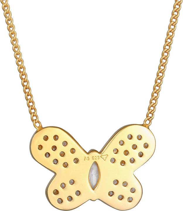 Produktbild Elli Kristall Kette, Schmetterling (925er Sterling Silber, Zirkonia, 45 cm)