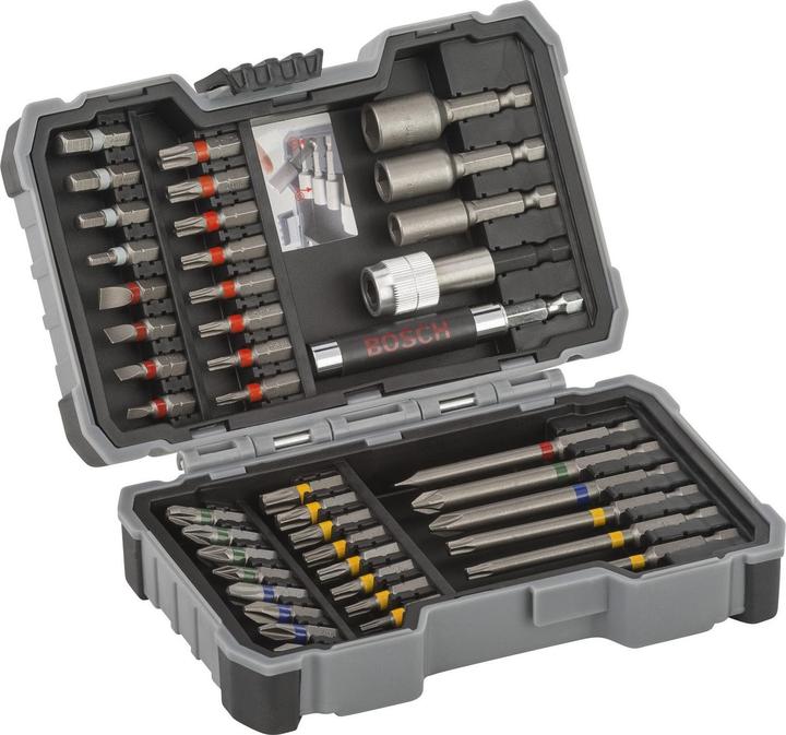 Bosch Professional Zubehör Screwdriver bit set (Hexagon socket TX M10, Hexagon socket TX M15, Hexagon socket TX M20, Hexagon socket TX M30, Cross Phillips PH M1, Cross Phillips PH M2, Hexagon socket TX M25, Hexagon socket TX M27, Hexagon socket TX M40, Cross Pozidriv PZ M1, Cross Pozidriv PZ M2, Cross Phillips PH M3, Cross Pozidriv PZ M3)