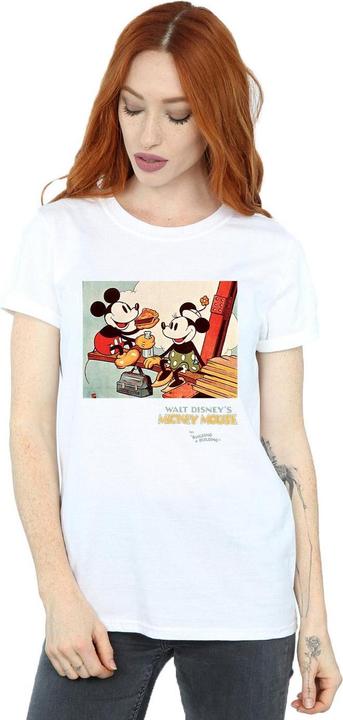 Immagine prodotto Disney Mickey Mouse Building A Building Maglietta Ampia Donna (XL)