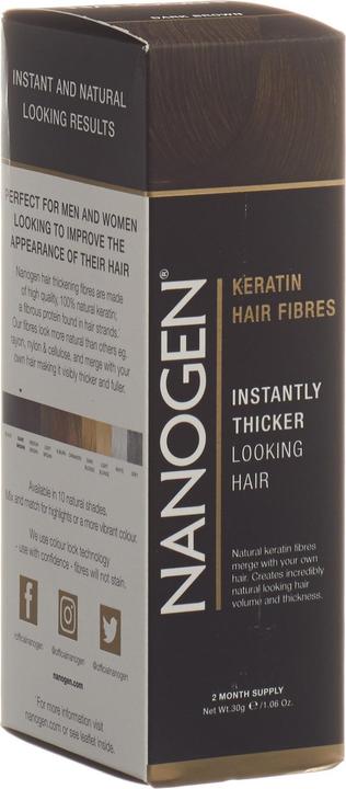 Actual product image Nanogen Nanofibres Dark Brown (Brown)