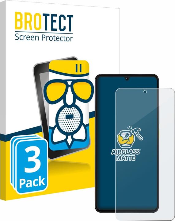 Image du produit BROTECT AirGlass Verre Mat (3 pièce(s), Xiaomi Poco X6 Pro)