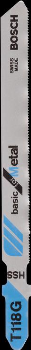 Actual product image Bosch Zubehör Jigsaw blade HSS, T 118 G Basic for Metal