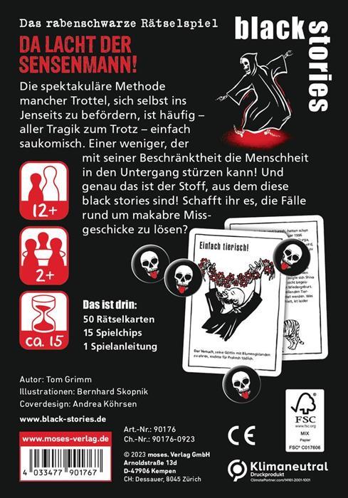 Actual product image black stories The Grim Reaper is laughing! (German)